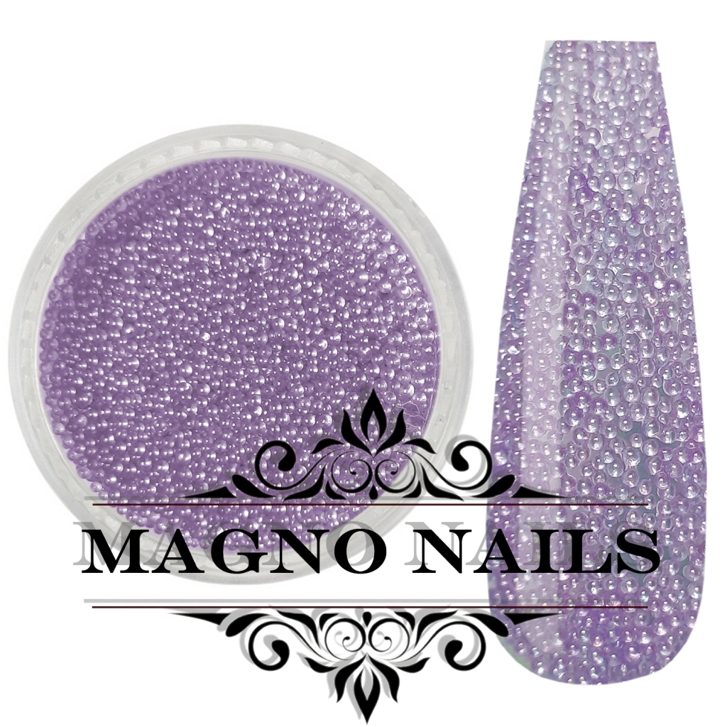 Nail Art Glasperlen - Glas Beads - flieder Nägel Nail art Nailart Nageldesign Nagel